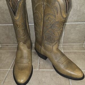 Ariat Brown and Tan Cowgirl Western CowboyBoots